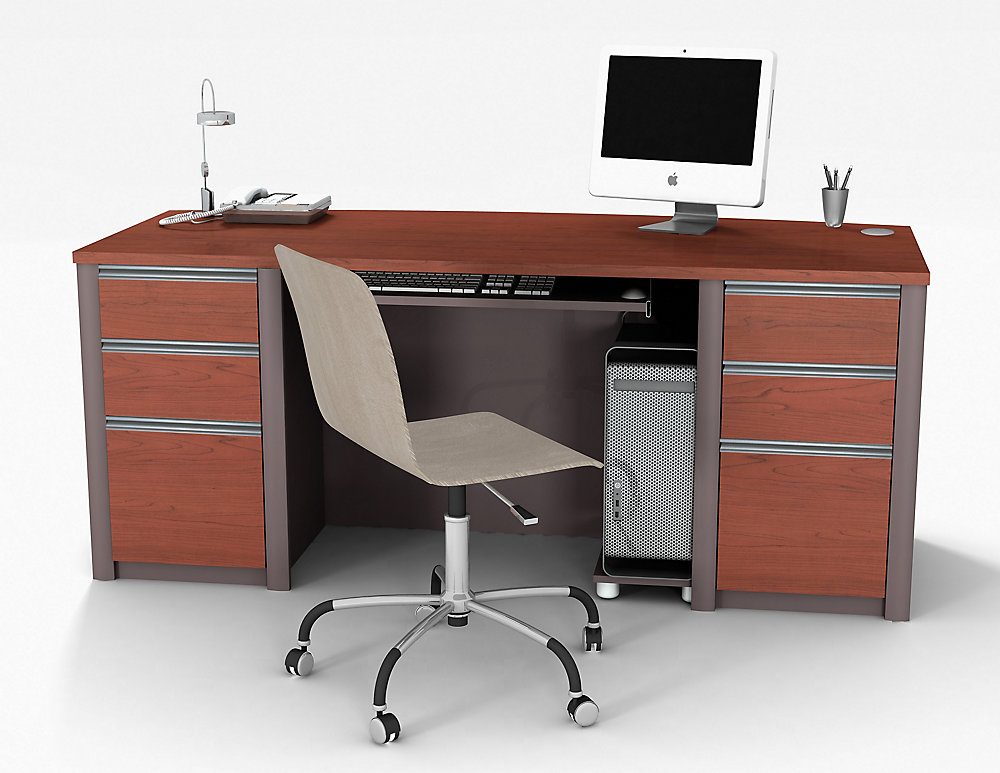 Bestar Connation 71.1-inch x 30.4-inch x 29.8-inch Standard Computer ...