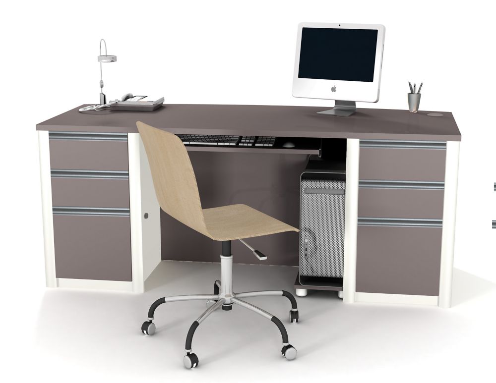 Connation 71 1 Inch X 30 4 29 8 Standard Computer Desk In Grey