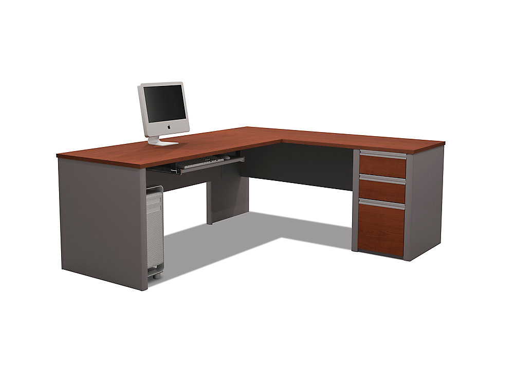 Connation 71 1 Inch X 30 4 82 9 L Shaped Computer Desk In Red
