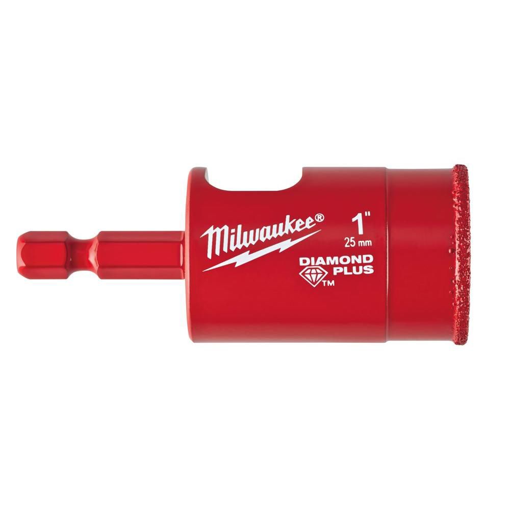 Milwaukee Tool 1inch Diamond Plus Hole Saw w/ Arbor The Home Depot