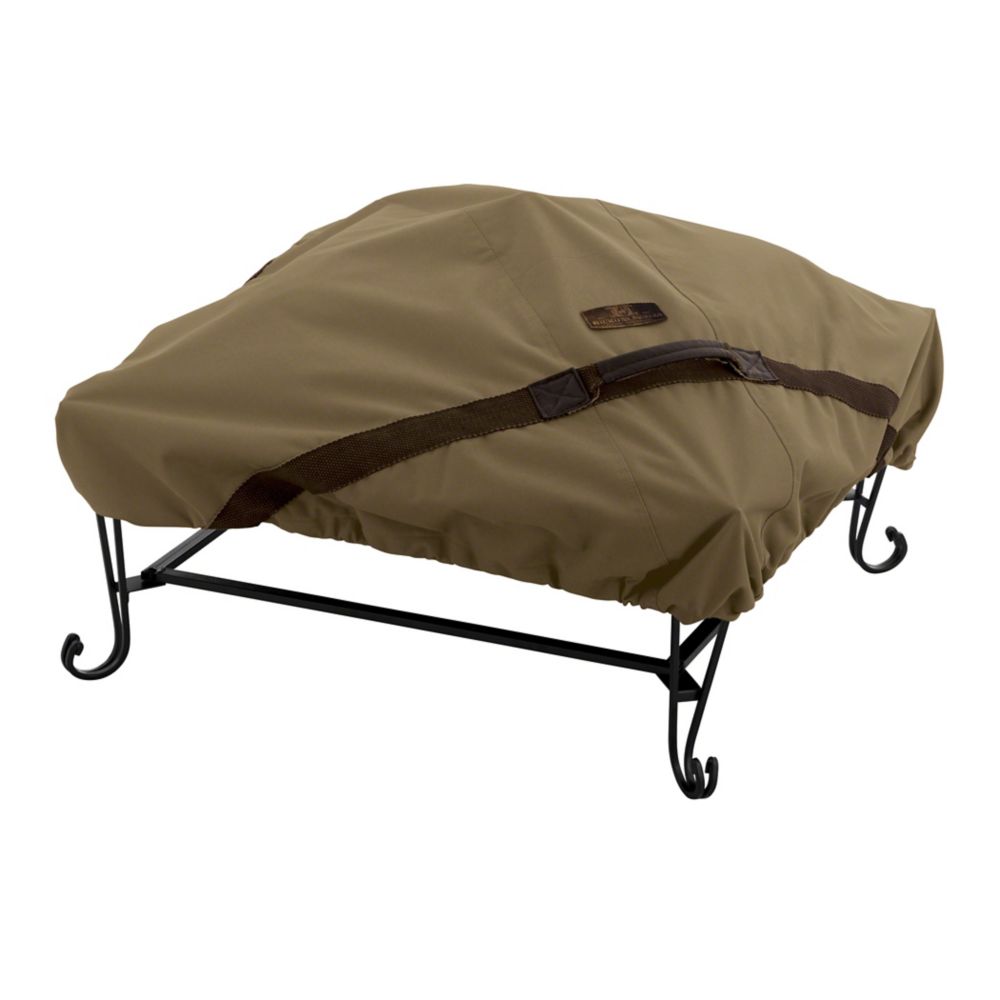 Classic Accessories 40-inch Hickory Square Fire Pit Cover
