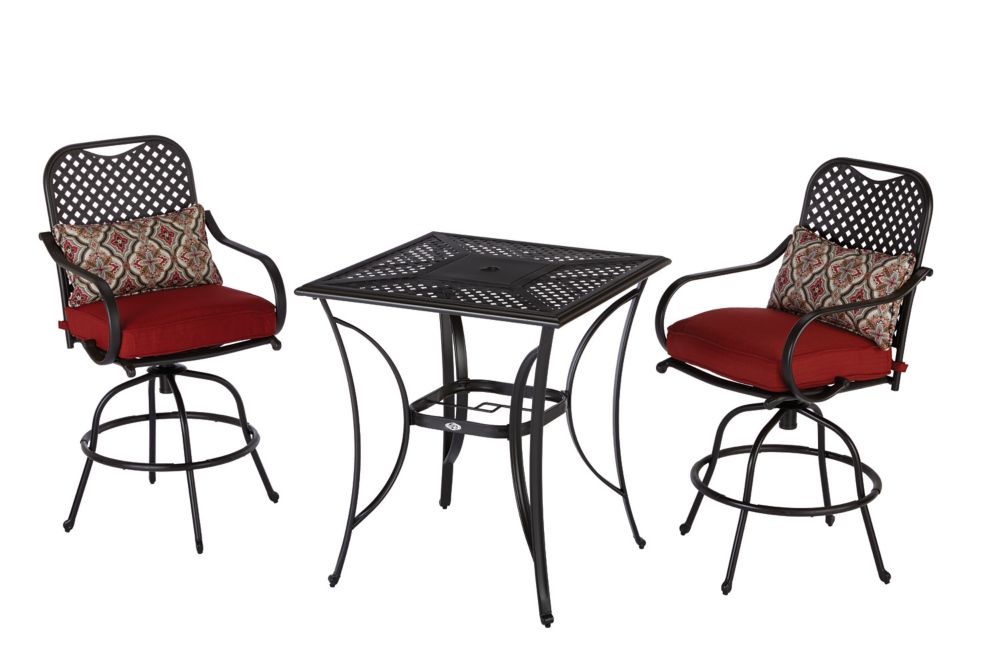 Upc 722938118410 Fall River Outdoor High Dining Set In Red