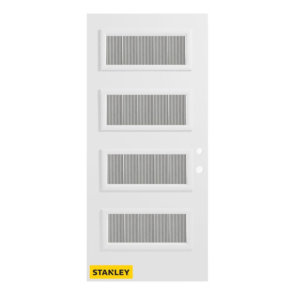 Stanley Doors 35.375 inch x 82.375 inch Lorraine 4Lite Carr