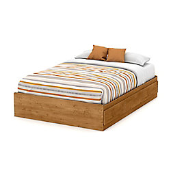 Little Treasures Full Mates Bed (54 Inch) with 3 Drawers, Country Pine