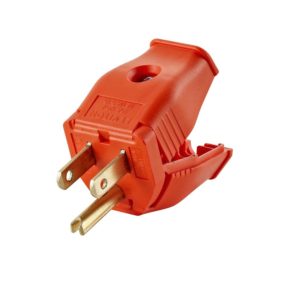 Leviton Plug in Triplex Outlet Adapter, White | The Home ... orange extension cord wiring diagram 
