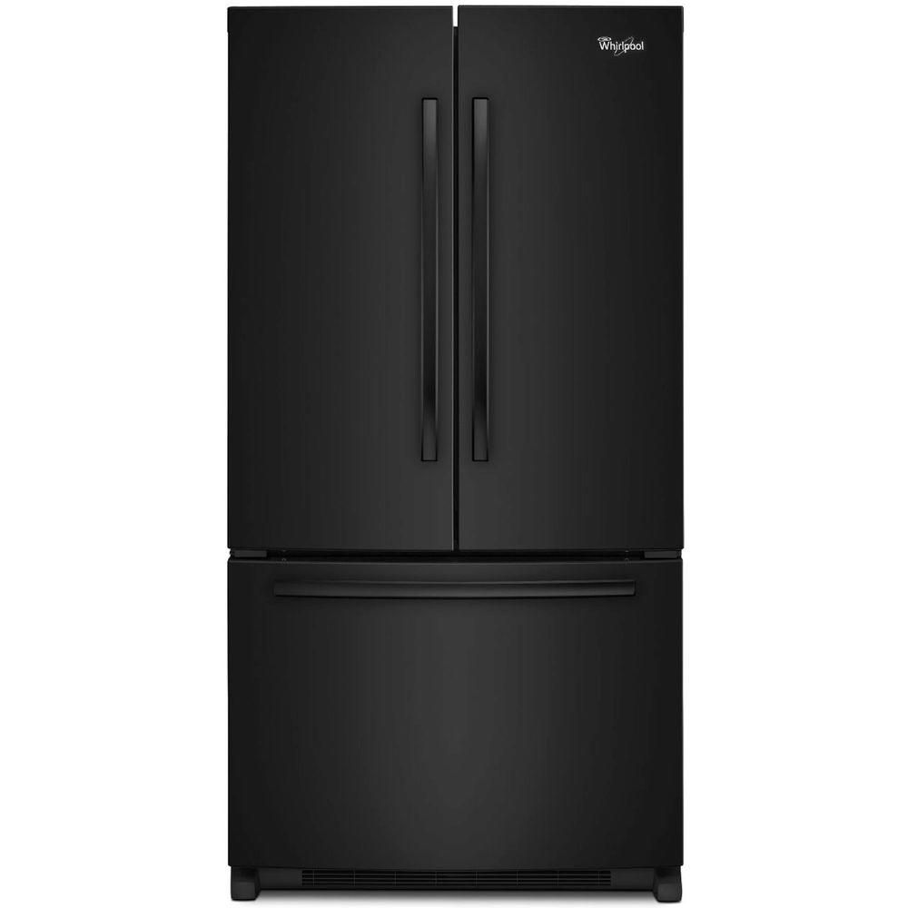 Whirlpool 20 cu. ft. CounterDepth French Door Refrigerator in Black