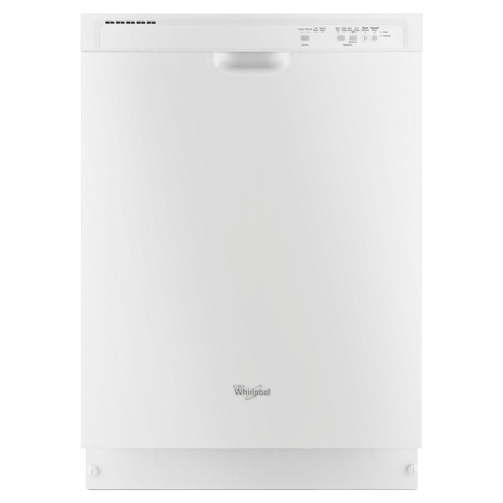 GE 18inch BuiltIn Dishwasher with Stainless Steel Tub in White The Home Depot Canada