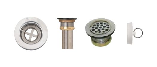 Supreme Metal Products Crépine avec grille et bouchon en caoutchouc. AI T316, écrou autobloquant et manchon 2 5/8 po Supreme Metal Products Crépine avec grille et bouchon en caoutchouc. AI T316, écrou autobloquant et manchon 2 5/8 po