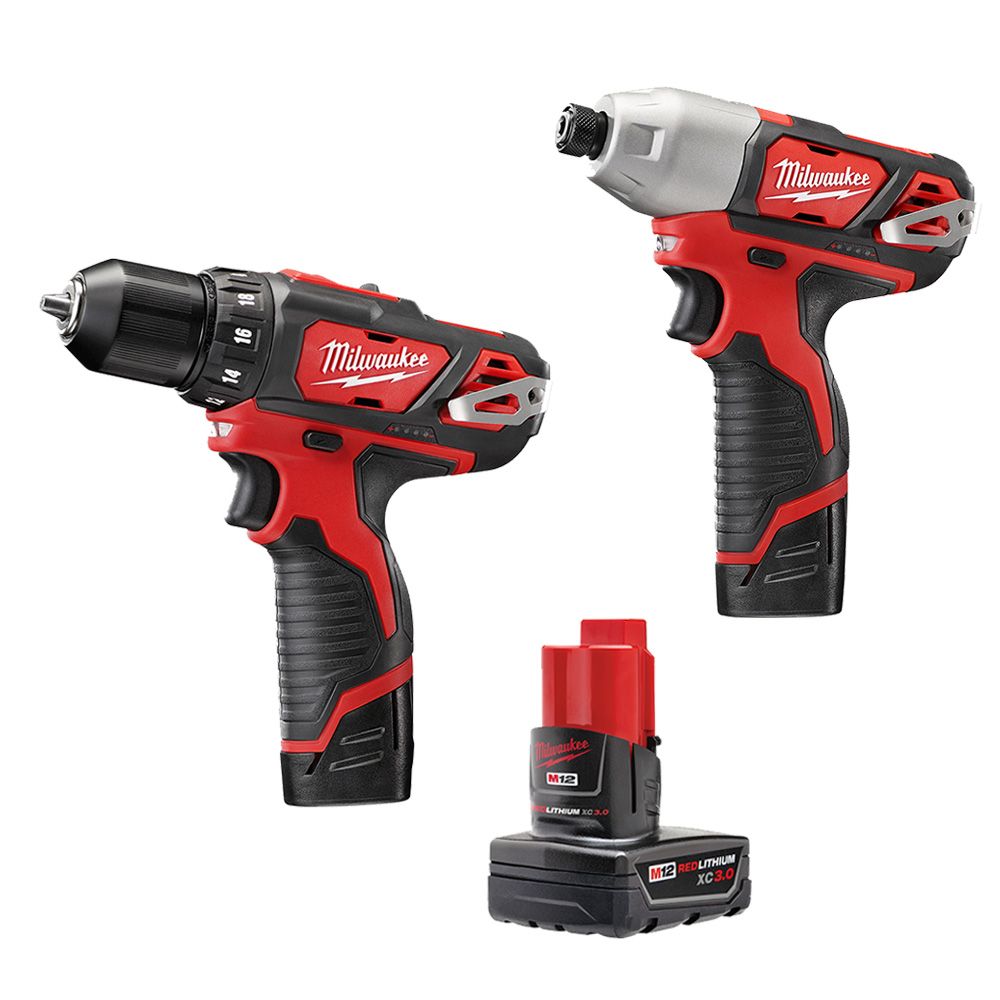 Milwaukee Tool M12 12V LithiumIon Cordless Drill Driver/Impact Driver