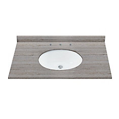 Bathroom Countertops Acrylic Granite More The Home Depot Canada Coastal Sands 37 Inch W X 22 D Natural Granite Vanity Top