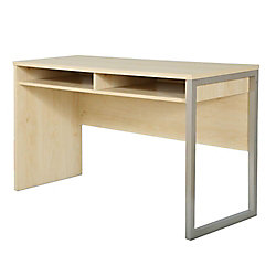 Bureau d'ordinateur standard Interface, 47,5po x 29,5po x 19,5po, beige