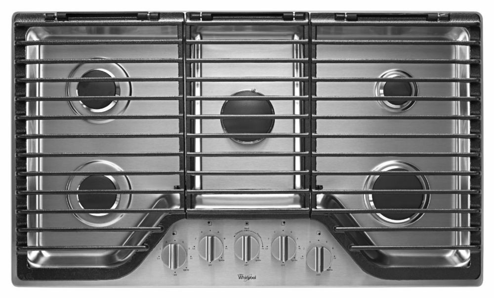 Maytag 36inch Five Burner Gas Cooktop with EZ2Lift Hinged CastIron