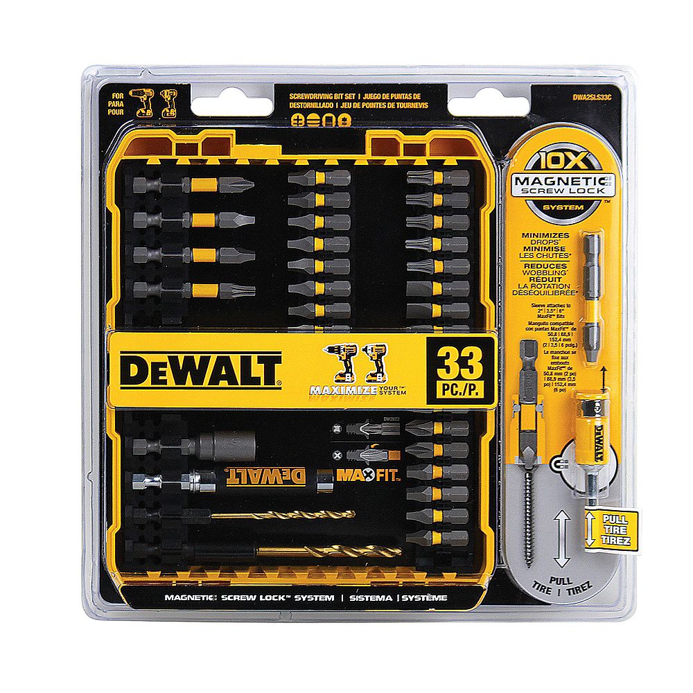 DEWALT 33Piece MAX Fit Screwdriving Bit Set The Home Depot Canada