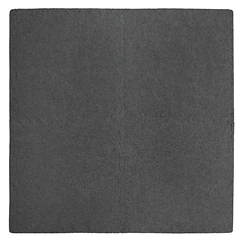 Connect-A-Mat Connect-A-Rug Anti-Fatigue Mat with Borders in Grey ...