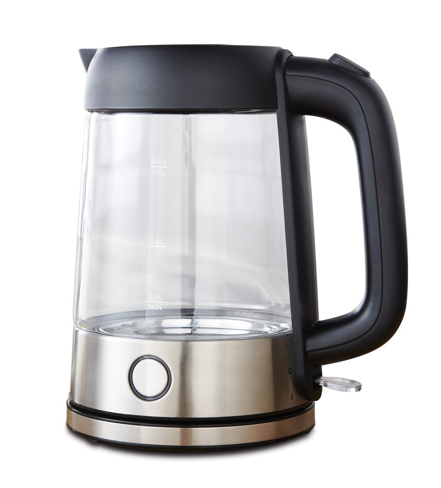 1.7L Illuminating Glass Kettle (Black)