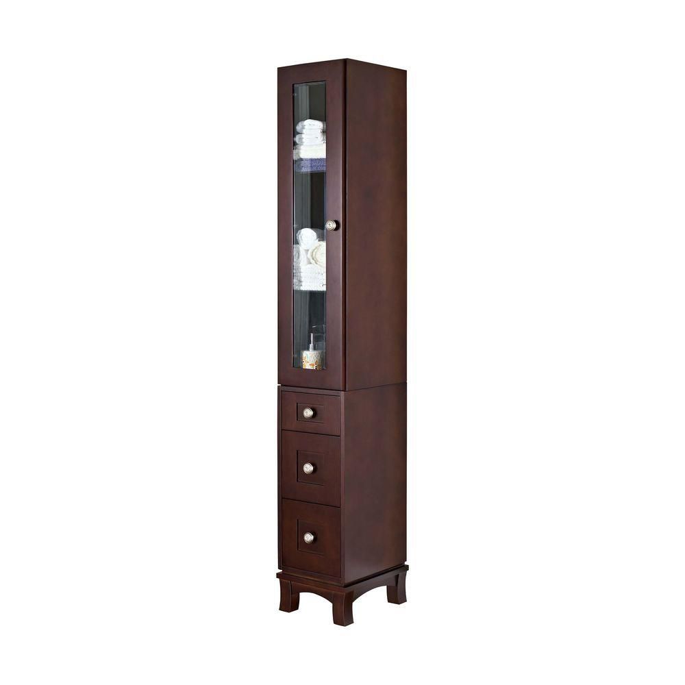 American Imaginations 12 Inch W Solid Cherry Wood Linen ...