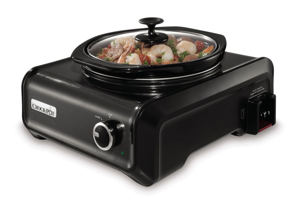 Kalorik Stainless Steel 8 Qt Digital Slow Cooker with Locking Lid The