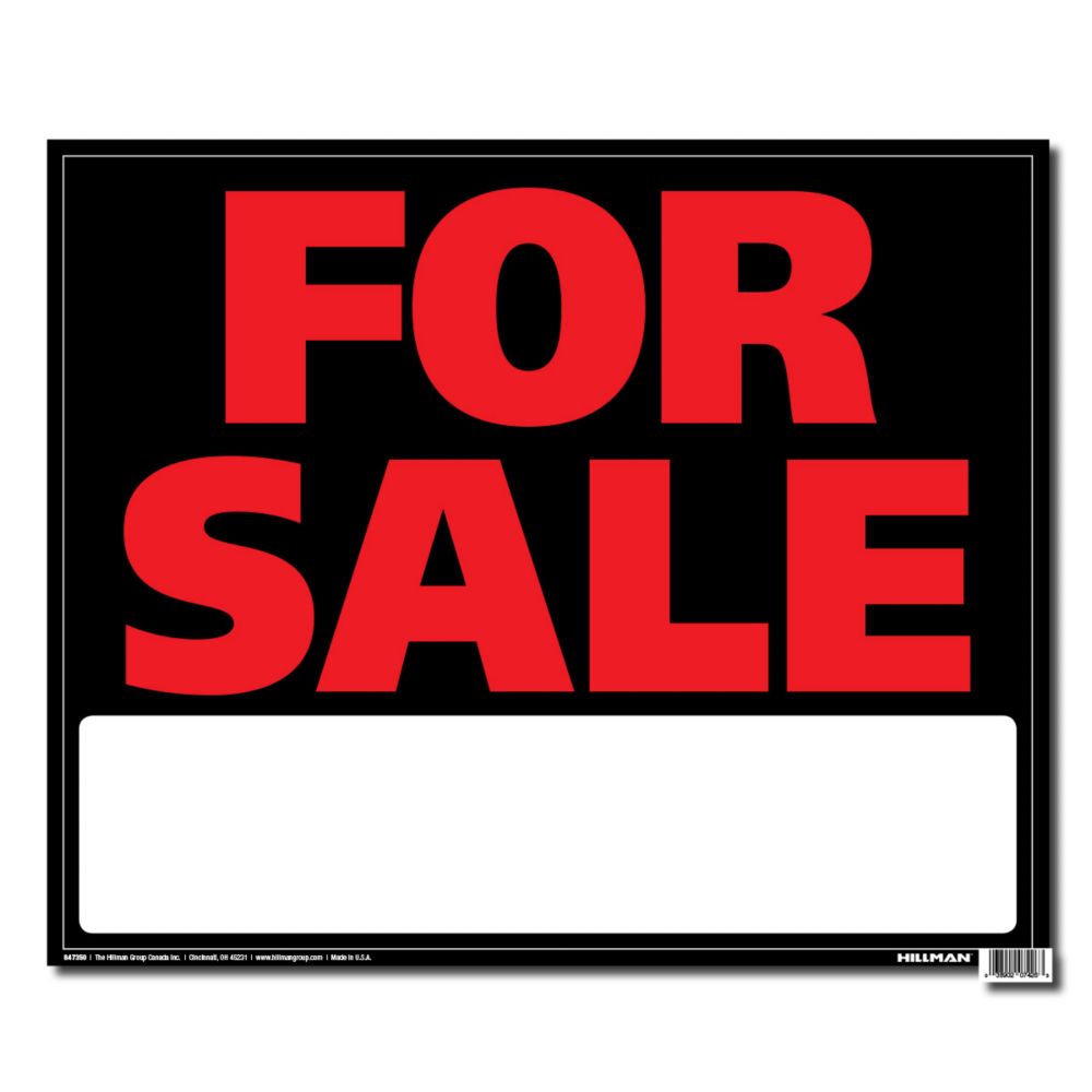 Hillman 19 X 24 Jumbo Sign - For Sale | The Home Depot Canada