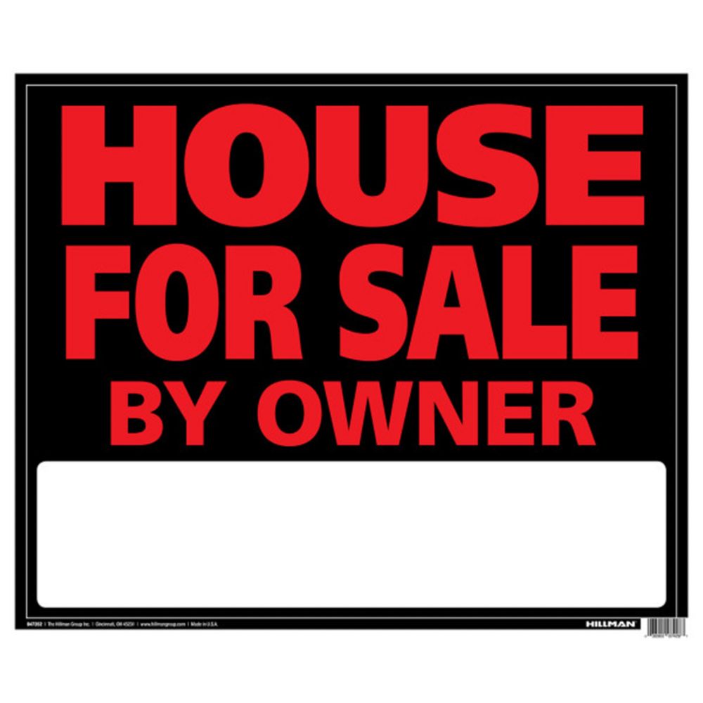 Hillman 19 X 24 Jumbo Sign House For Sale The Home Depot Canada
