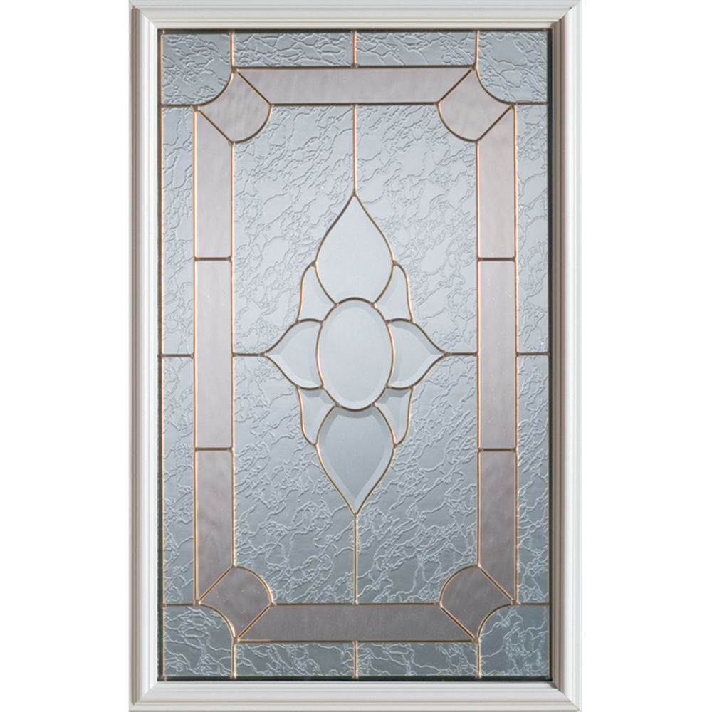 Masonite Sequence 22-inch x 36-inch Nickel Glass Insert | The Home ...