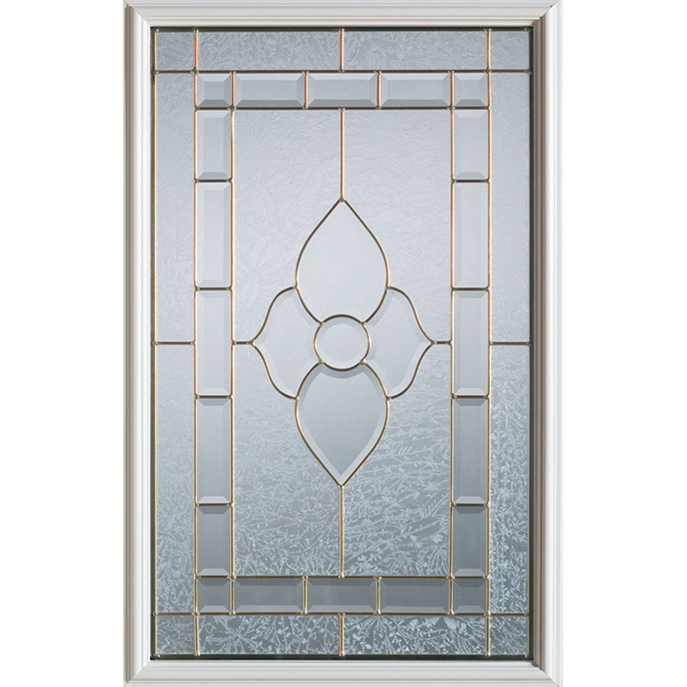 STANLEY Doors 23 inch x 37 inch Marguerite Zinc Caming 1/2 Lite
