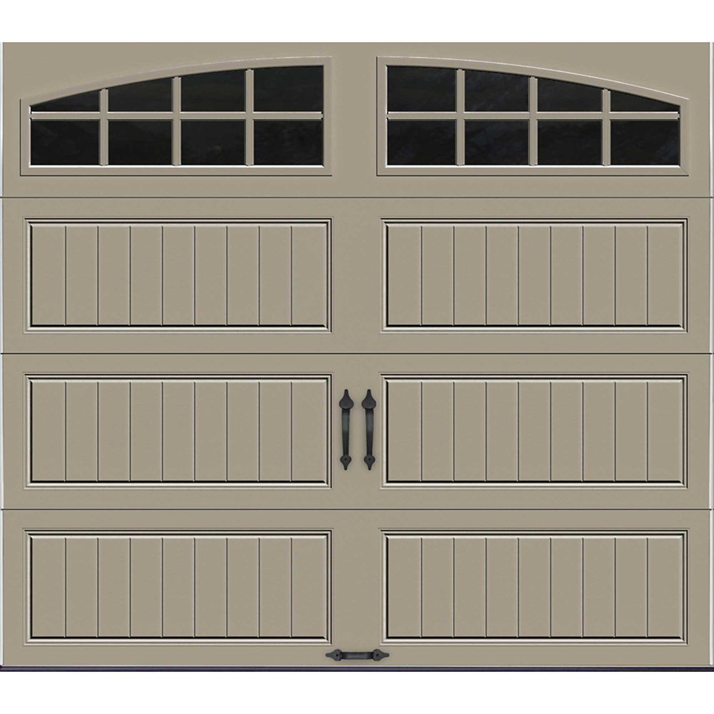 Clopay Gallery Collection 8 Ft X 7 Ft Intellicore Insulated Sandstone
