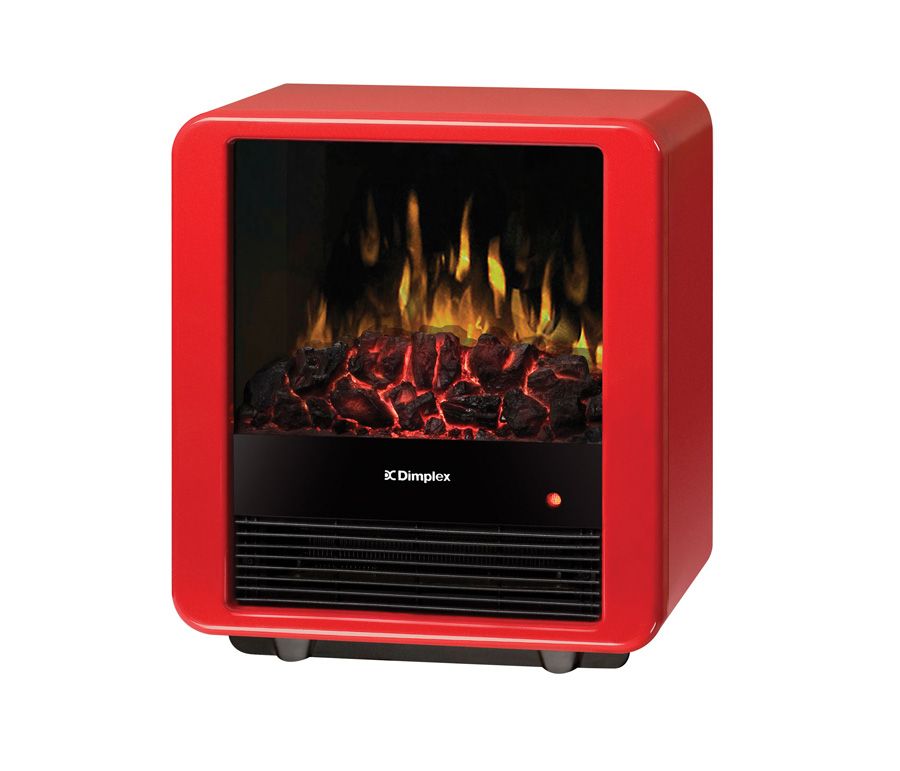 Dimplex Mini Cube Electric Stove In a Gloss Red Finish The Home Depot