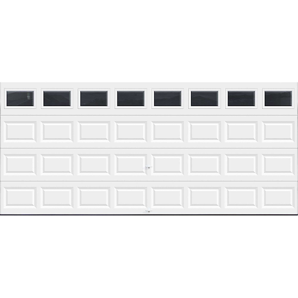Value Series 16 Ft X 7 Non Insulated White Garage Door With Plain Windows