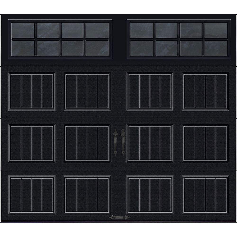 Clopay Gallery Collection 8 ft. x 7 ft. Intellicore Insulated Black