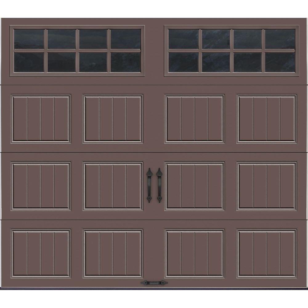 Clopay Gallery Collection 8 Ft X 7 Ft Intellicore Insulated Bronze