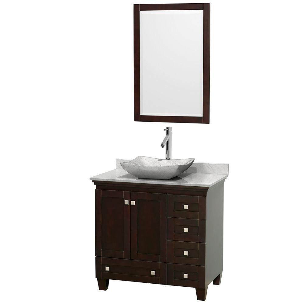Glacier Bay Ashland 36 7 Inch W 3 Drawer Freestanding Vanity In Wyndham Collection Acclaim 36 Inch W 5 Drawer 2 Door Freestanding