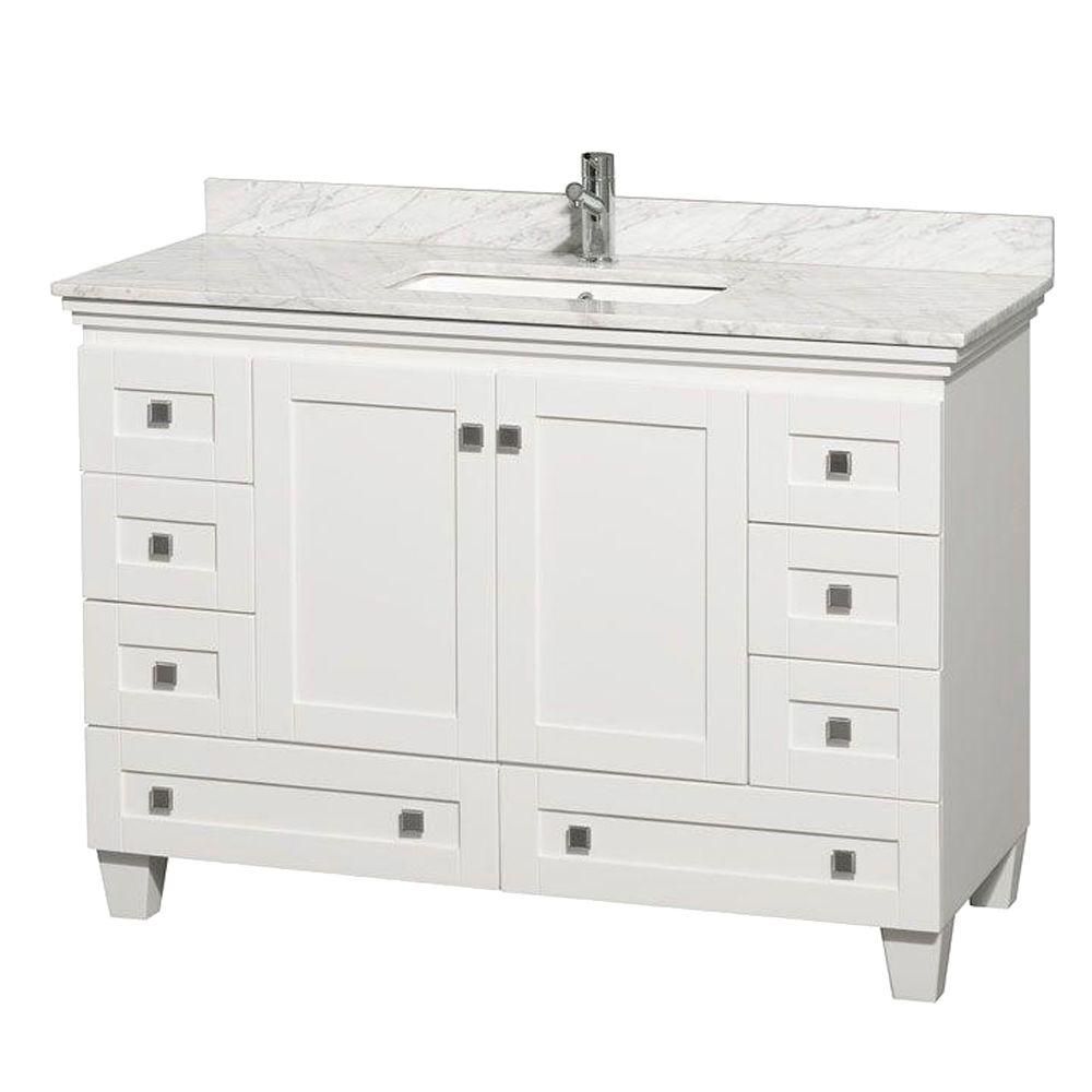 48 inch vanity backsplash white