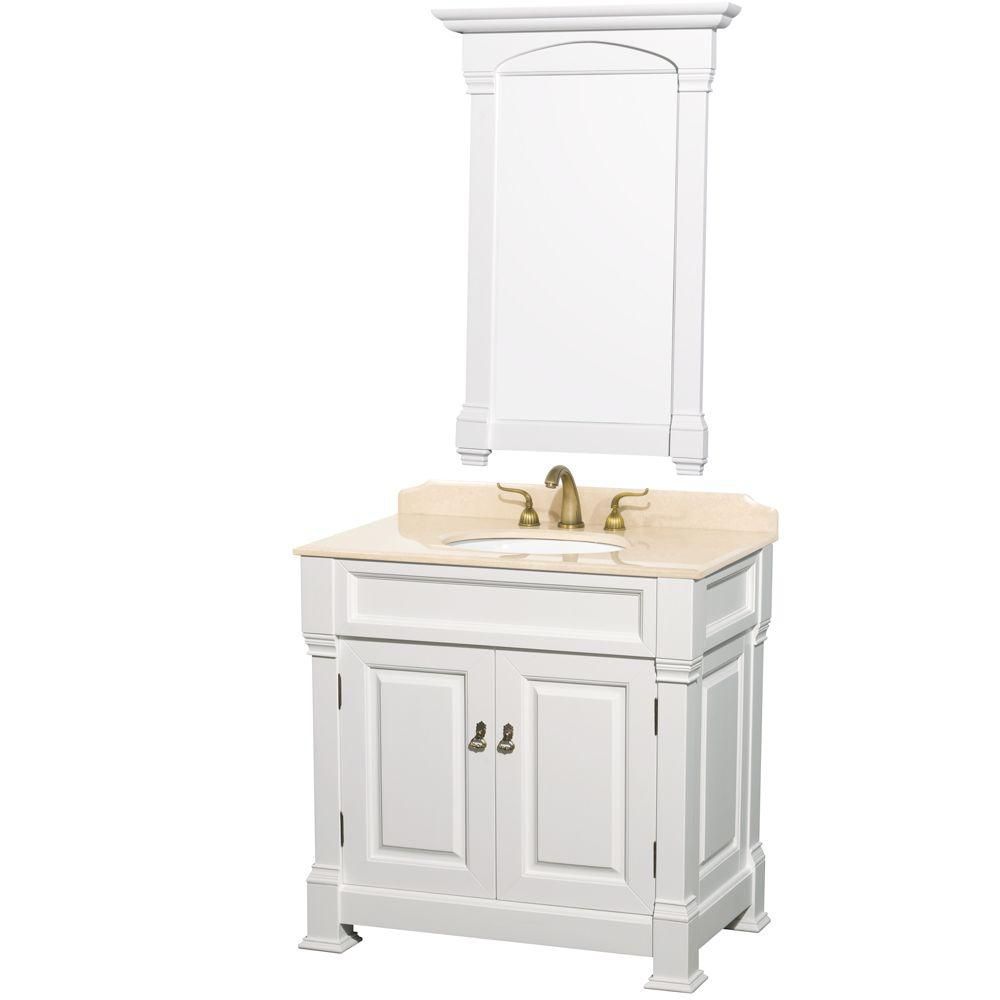 Wyndham Collection Andover 36inch W 2Door Freestanding Vanity in