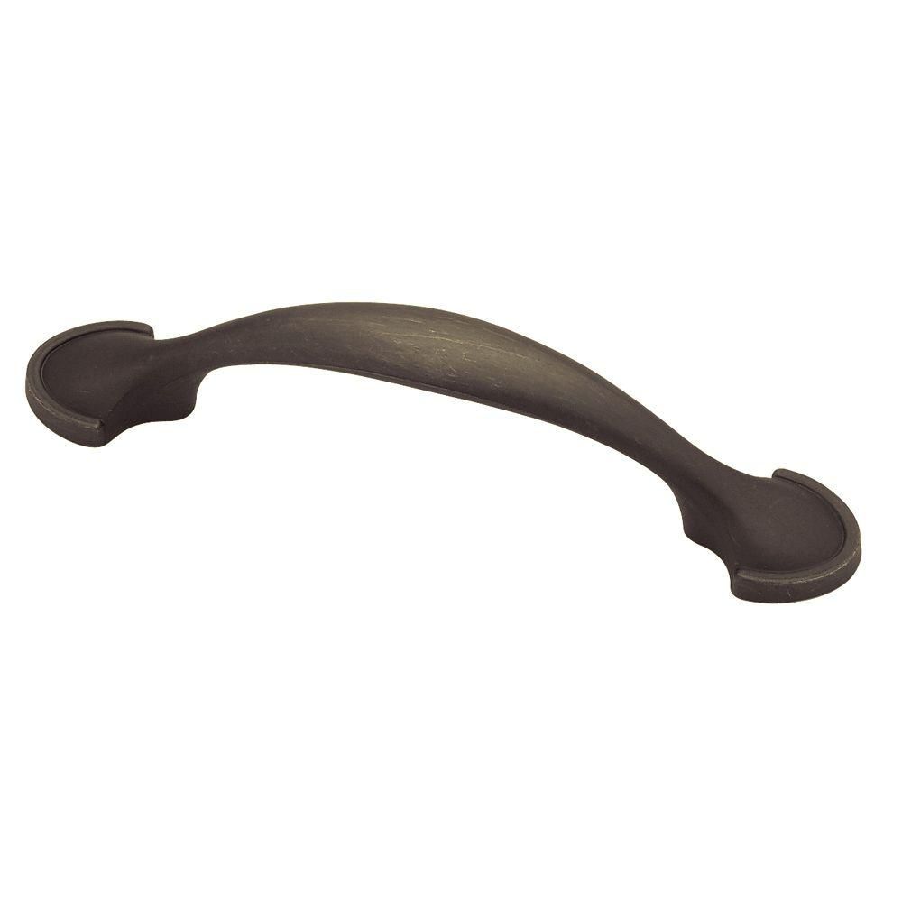 Liberty 3 in. (76mm) Distressed Oil Rubbed Bronze Half-Round Foot