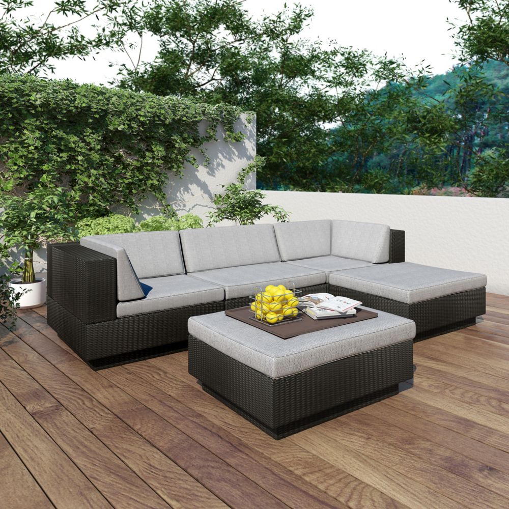 Sonax PPT304Z Park Terrace Ensemble Patio composable 5 pièces