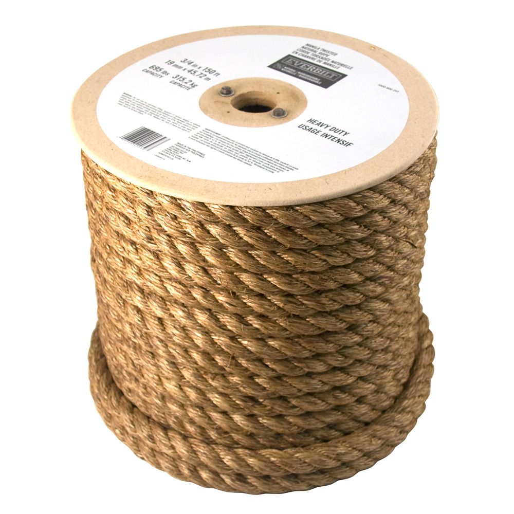 Everbilt 3/4inch x 150 Feet MANILA TWISTED The Home Depot Canada