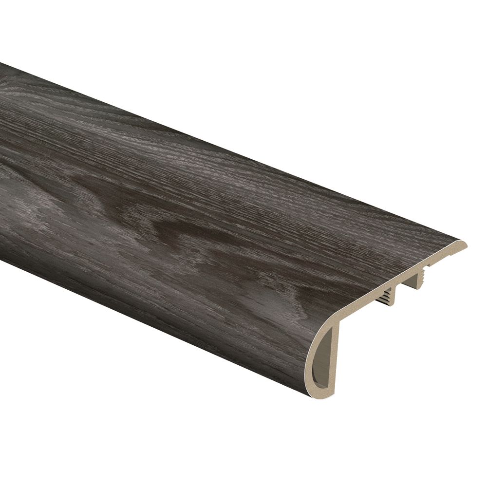 Zamma Aspen Oak Black 94 Inch Stair Nose | The Home Depot ...