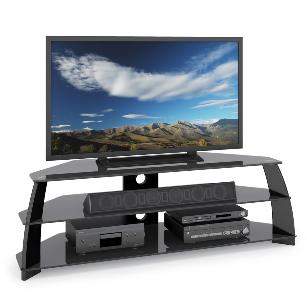 Corliving Taylor 65 Inch X 20 21 5 Tv Stand In Black Corliving Taylor 65 Inch X 20 21 5 Tv Stand In Black