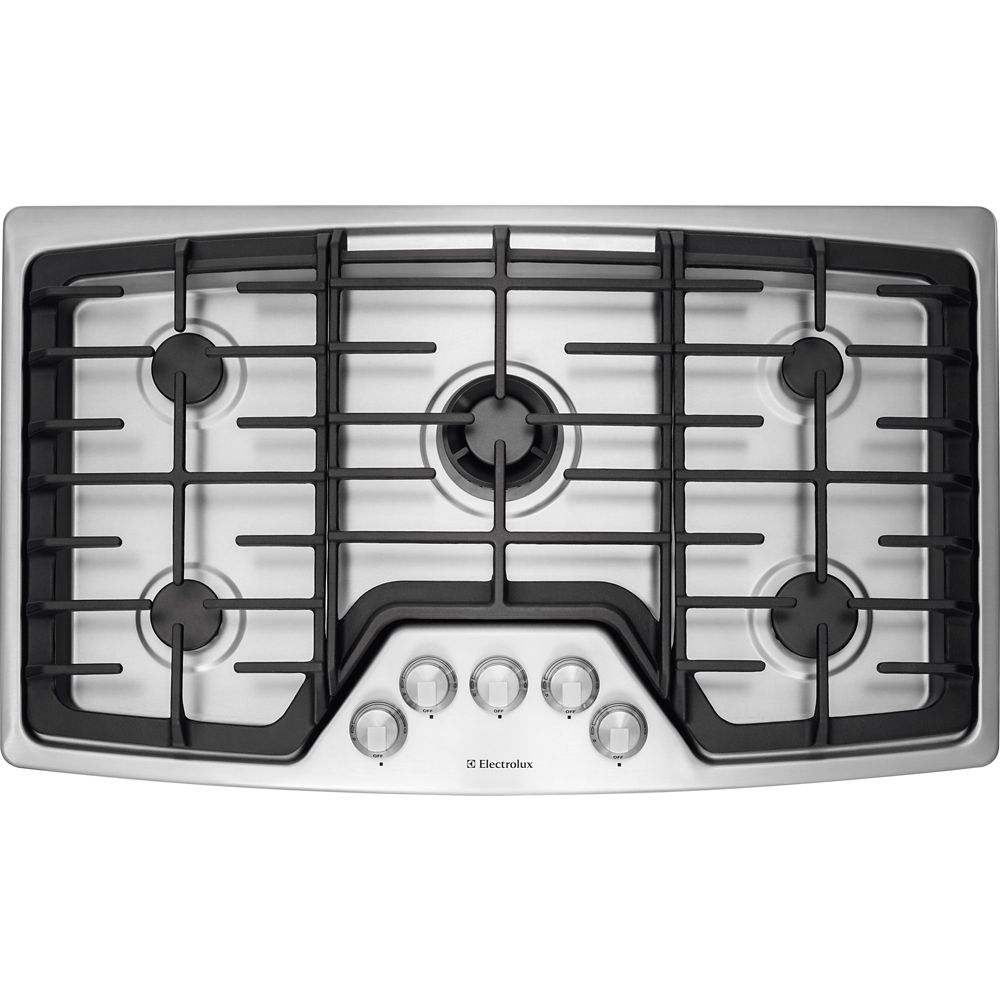 Electrolux 36 Inch Gas Cooktop With 5 Burners In Stainless Steel The