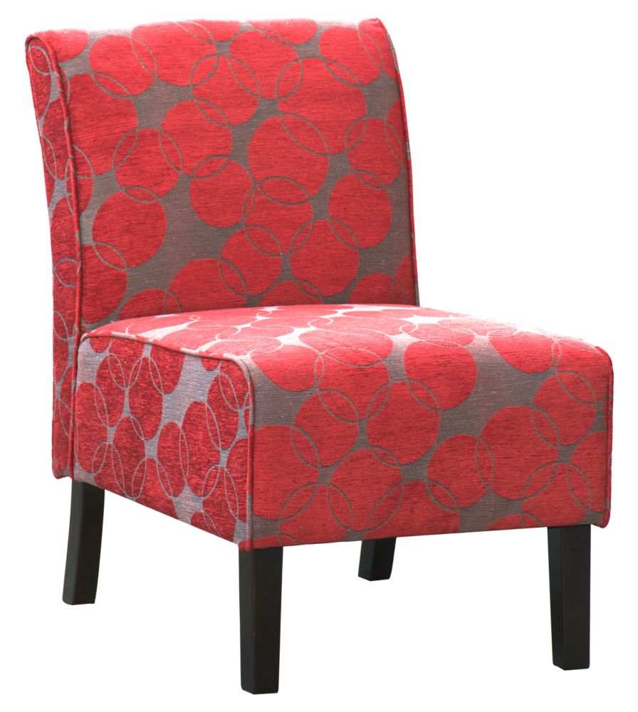 Worldwide Homefurnishings Inc. Lanai Accent Chair Red | The Home Depot