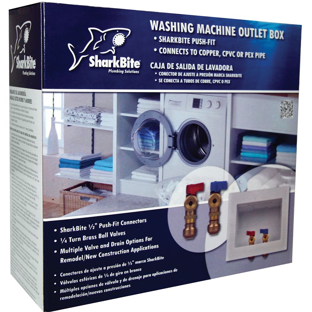 SharkBite Sb Washing Machine Outlet Box | The Home Depot Canada