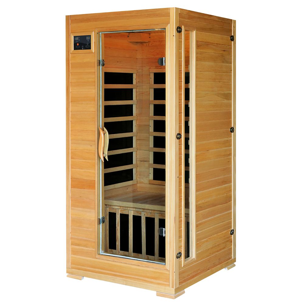 Radiant 1-2-Person Hemlock Infrared Sauna with 4 Carbon Heaters | The