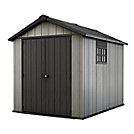 Keter 7 1/2 ft. x 9 ft. Oakland Paintable Resin Shed | The 
