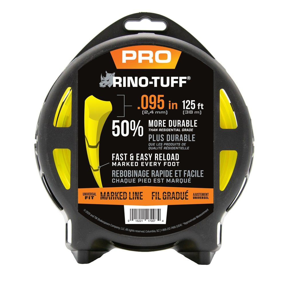 RinoTuff Universal .095in x 125ft Heavy Duty Trimmer Line The Home