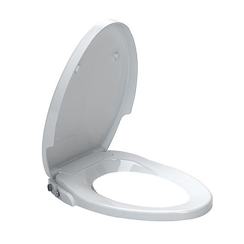American Standard Siège de toilette allongé minimaliste en blanc Home