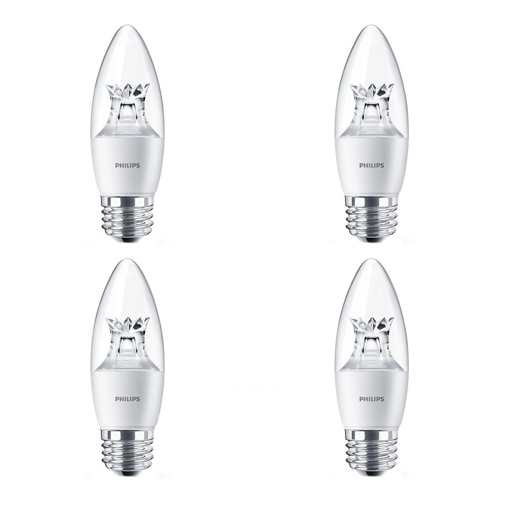 Strak Led Filament Clear Candlelabra Edison E26 Base 2700k 40w Philips Led 60w Chandelier Medium Base Soft White