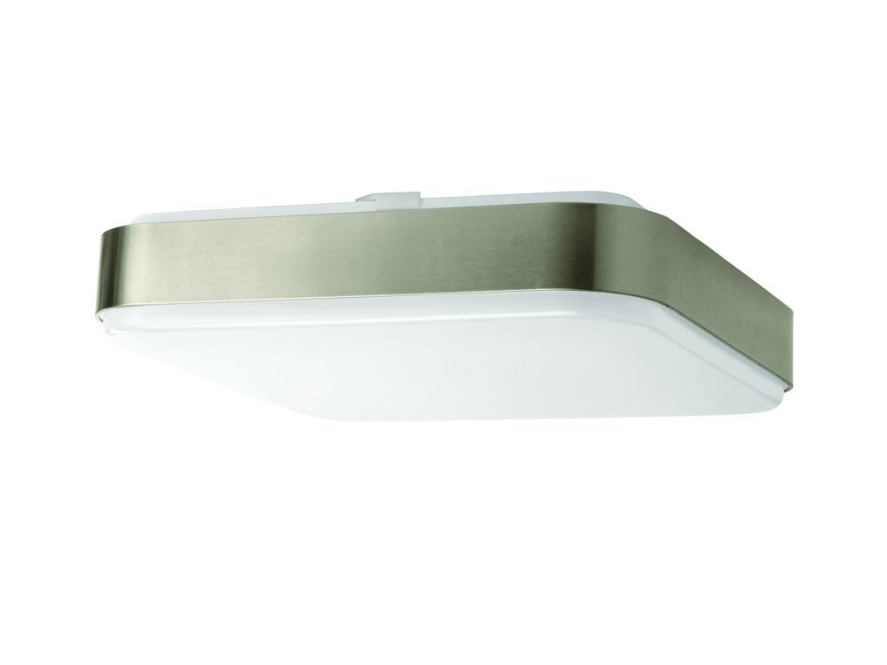 UPC 849489000022 product image for Luminaire affleurant carré à DEL en nickel brossé  14 po | upcitemdb.com