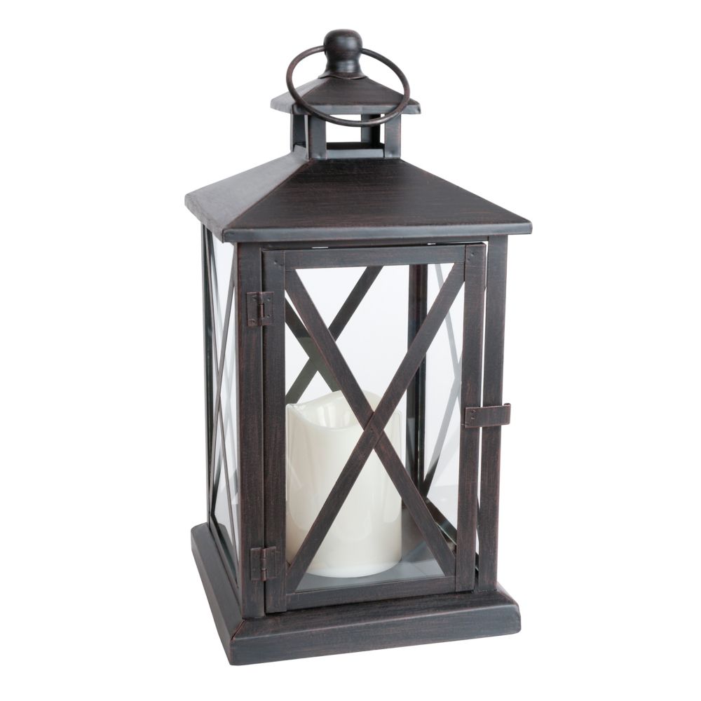 Fusion Indoor/Outdoor Lantern With Flameless Candle The Home Depot Canada