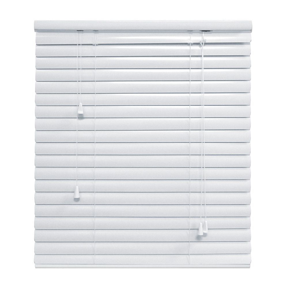 White 1 3/8 Inch. Premium Aluminum Blind 48x48