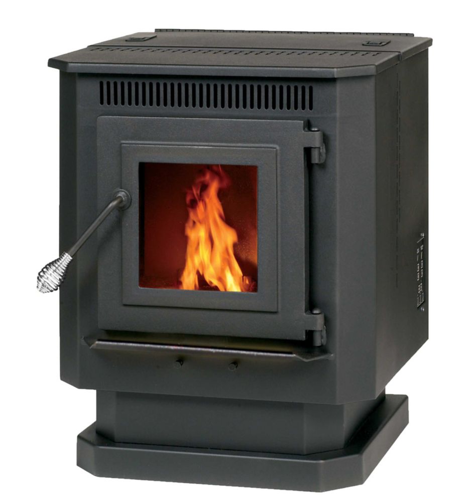 Englander 1 500 Sq Ft Pellet Stove With 40 Lb Hopper The Home   P 1000826606 